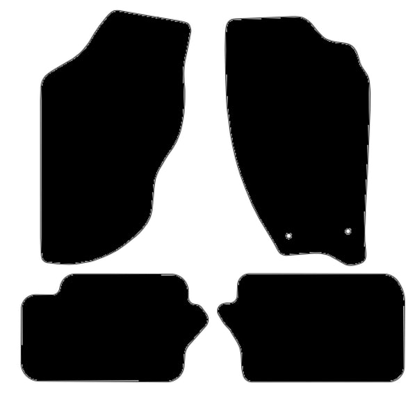 Nissan Silvia 1984-1989 Black Tailored Carpet Car Mats NV HITECH