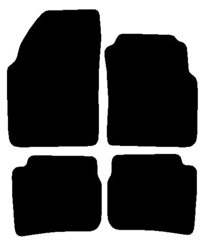 Nissan Primera 1996-2001 Black Tailored Carpet Car Mats NV HITECH