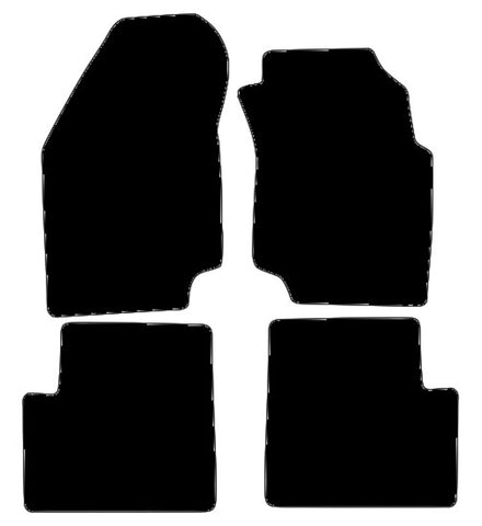 Nissan Almera 5 dr 1995-2000 Black Tailored Carpet Car Mats NV HITECH