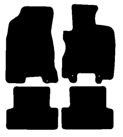 Nissan X-Trail 2007-2014 Black Tailored Carpet Car Mats NV HITECH