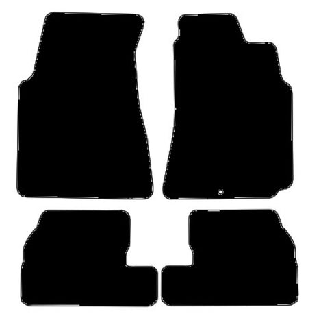 Nissan 200SX S15 1999-2002 Black Tailored Carpet Car Mats NV HITECH