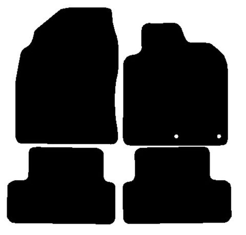 Nissan Qashqai 2006-2013 Black Tailored Carpet Car Mats NV HITECH