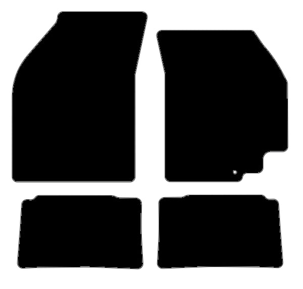 Nissan Pixo 2009-2014 Black Tailored Carpet Car Mats NV HITECH
