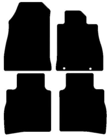 Nissan Pulsar 2014-2018 Black Tailored Carpet Car Mats NV HITECH