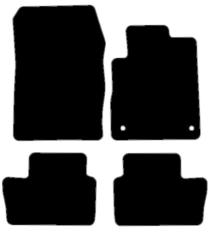 Nissan Juke 2019 onwards Black Tailored Carpet Car Mats NV HITECH