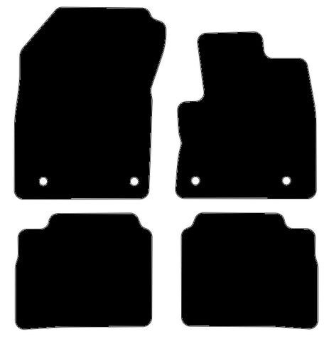 Nissan X-trail 2022 onwards Black Tailored Carpet Car Mats NV HITECH