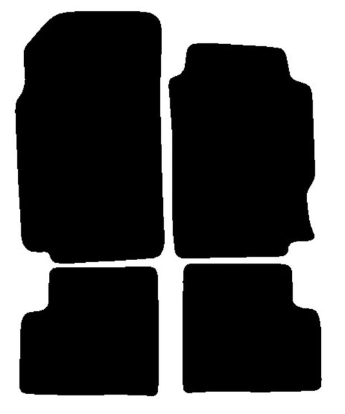 Peugeot 406 1996-2004 Black Tailored Carpet Car Mats NV HITECH