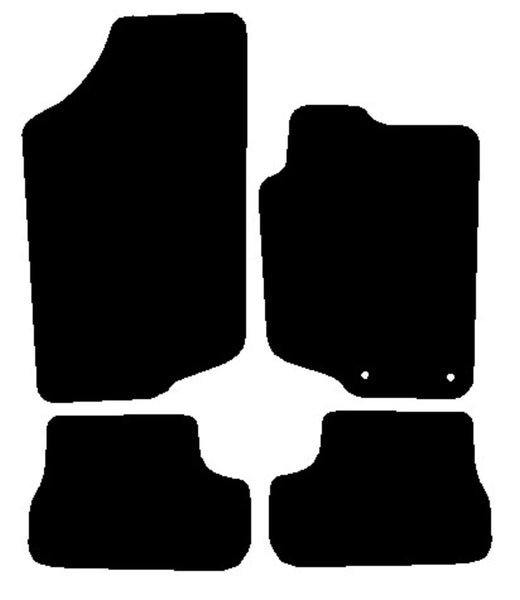 Peugeot 207 CC 2007 onwards Black Tailored Carpet Car Mats NV HITECH