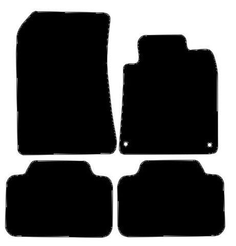 Peugeot 407 2004-2011 Black Tailored Carpet Car Mats NV HITECH