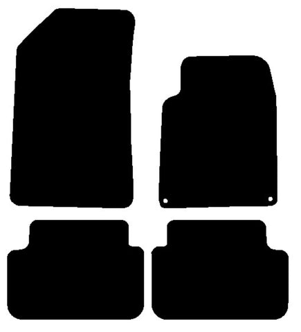 Peugeot 407 Coupe 2006-2010 Black Tailored Carpet Car Mats NV HITECH