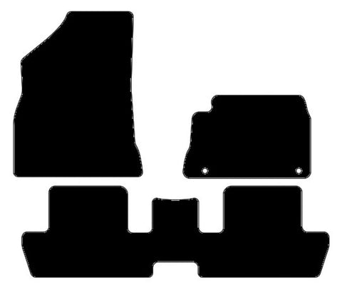 Peugeot 3008 2008-2016 Black Tailored Carpet Car Mats NV HITECH