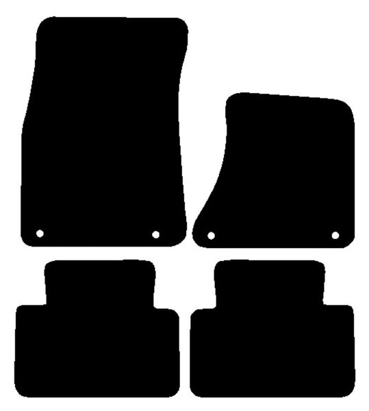 Porsche Macan 2014 onwards Black Tailored Carpet Car Mats NV HITECH
