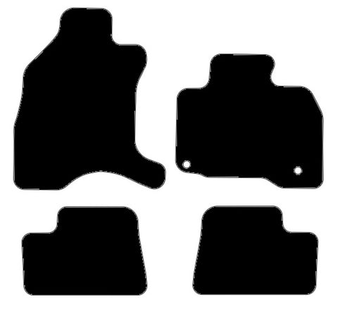 Peugeot iON 2010-2014 Black Tailored Carpet Car Mats NV HITECH
