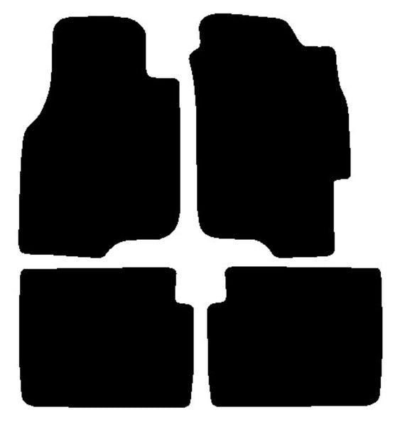 Rover 400 1995-2001 Black Tailored Carpet Car Mats NV HITECH