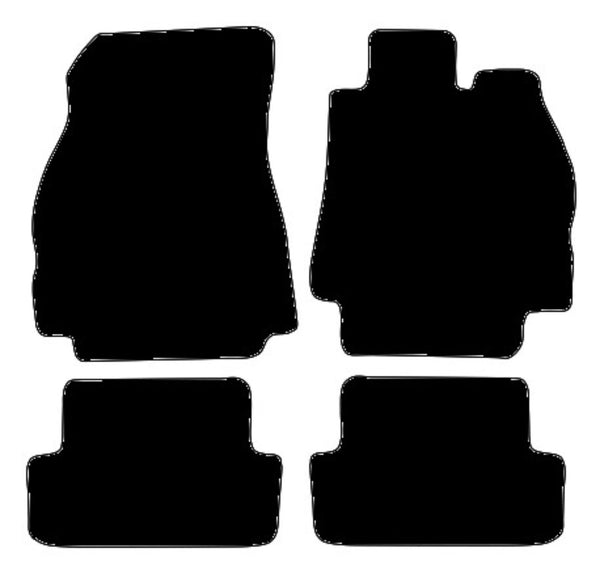 Renault Megane II Hatchback & Sport 2002-2008 Black Tailored Carpet Car Mats NV HITECH