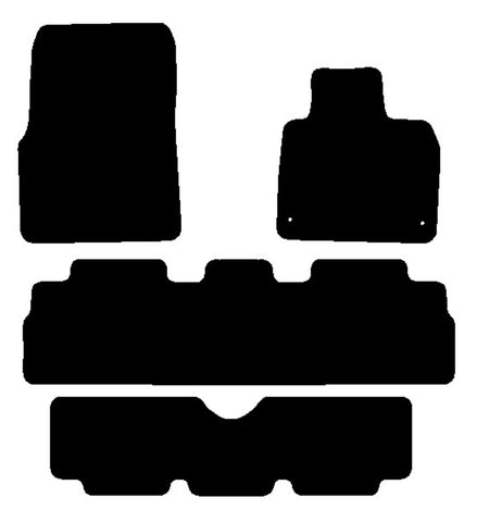 Renault Espace 2003-2011 Black Tailored Carpet Car Mats NV HITECH