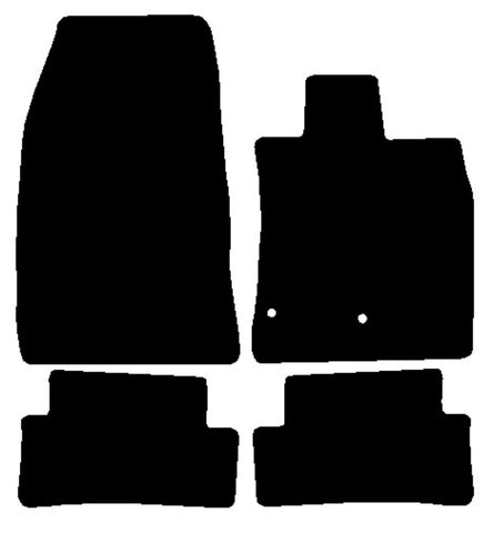 Renault Modus 2004-2012 Black Tailored Carpet Car Mats NV HITECH