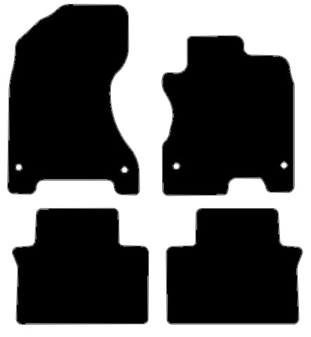 Renault Koleos 2008-2017 Black Tailored Carpet Car Mats NV HITECH
