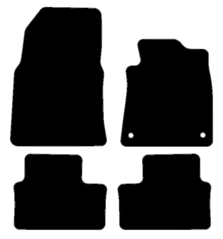 Renault Clio V 2019 onwards Black Tailored Carpet Car Mats NV HITECH