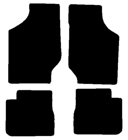 Subaru Justy 1987-1996 Black Tailored Carpet Car Mats NV HITECH