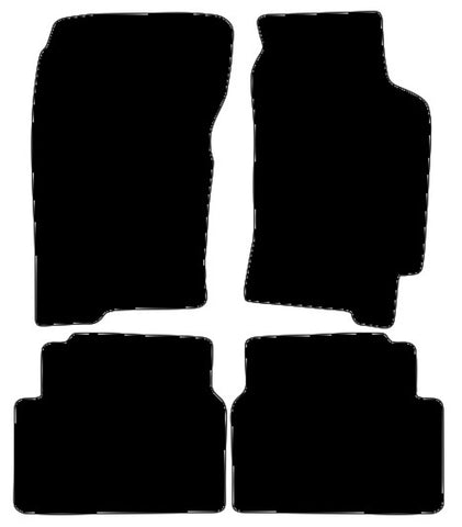 Subaru Impreza Classic 4dr 1992-2000 Black Tailored Carpet Car Mats NV HITECH
