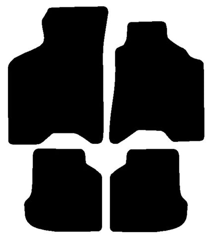 Seat Arosa 1997-2004 Black Tailored Carpet Car Mats NV HITECH