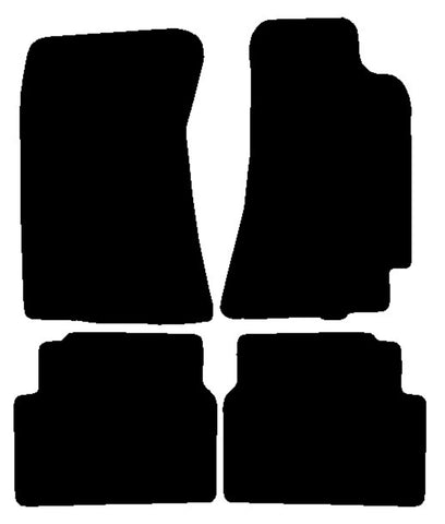 Subaru Impreza Classic 2dr 1995-2000 Black Tailored Carpet Car Mats NV HITECH