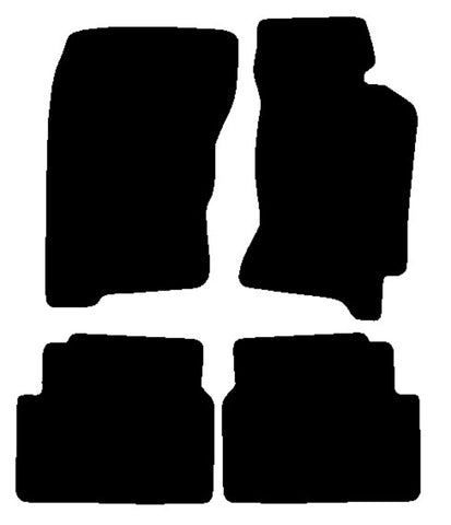 Subaru Forester 1997-2002 Black Tailored Carpet Car Mats NV HITECH