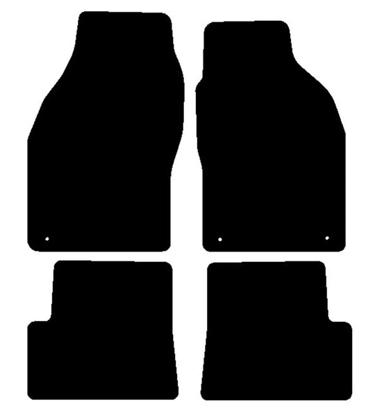 Saab 9/3 Convertible 1998-2003 Black Tailored Carpet Car Mats NV HITECH