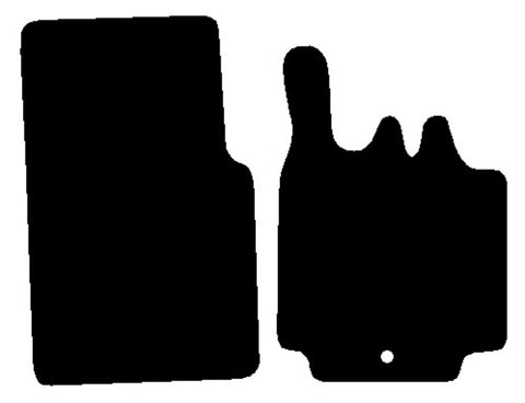 Smartcar Fortwo (450) 1998-2007 Black Tailored Carpet Car Mats NV HITECH