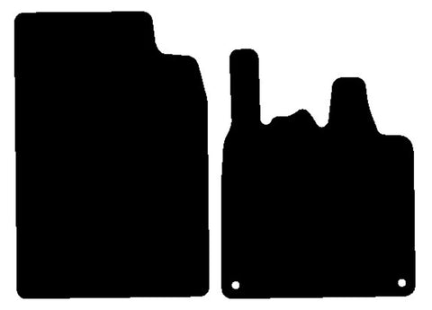 Smartcar Fortwo (451) 2007-2014 Black Tailored Carpet Car Mats NV HITECH