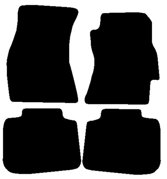 Subaru Outback 2009-2014 Black Tailored Carpet Car Mats NV HITECH