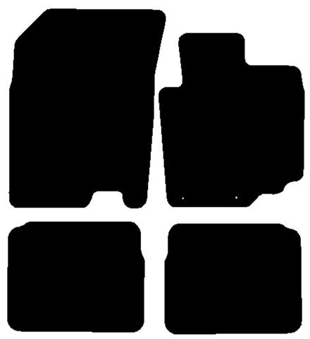 Suzuki SX4 S-Cross 2013-2021 Black Tailored Carpet Car Mats NV HITECH