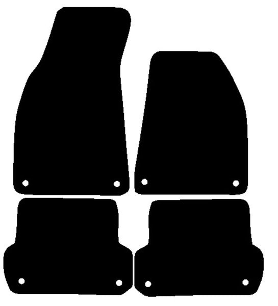 Seat Exeo 2008-2013 Black Tailored Carpet Car Mats NV HITECH