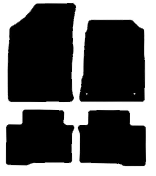 Ssangyong Tivoli XLV 2015 onwards Black Tailored Carpet Car Mats NV HITECH