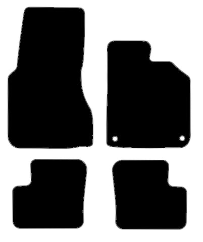 Smartcar Forfour (453) 2014 onwards Black Tailored Carpet Car Mats NV HITECH