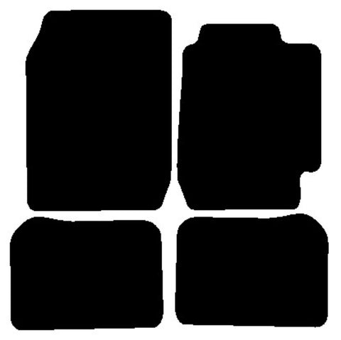 Toyota Corolla 5dr Liftback 1992-1997 Black Tailored Carpet Car Mats NV HITECH