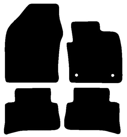 Toyota C-HR 2016-2023 Black Tailored Carpet Car Mats NV HITECH