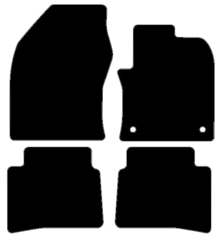 Toyota Prius 2015 onwards Black Tailored Carpet Car Mats NV HITECH
