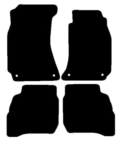 VW Passat 1996-2000 Black Tailored Carpet Car Mats NV HITECH