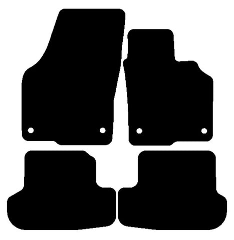 VW Beetle 2011-2019 Black Tailored Carpet Car Mats NV HITECH