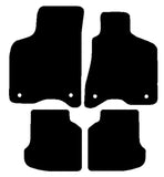 VW Lupo (Round Stud Fixing) 1998-2005 Black Tailored Carpet Car Mats NV HITECH